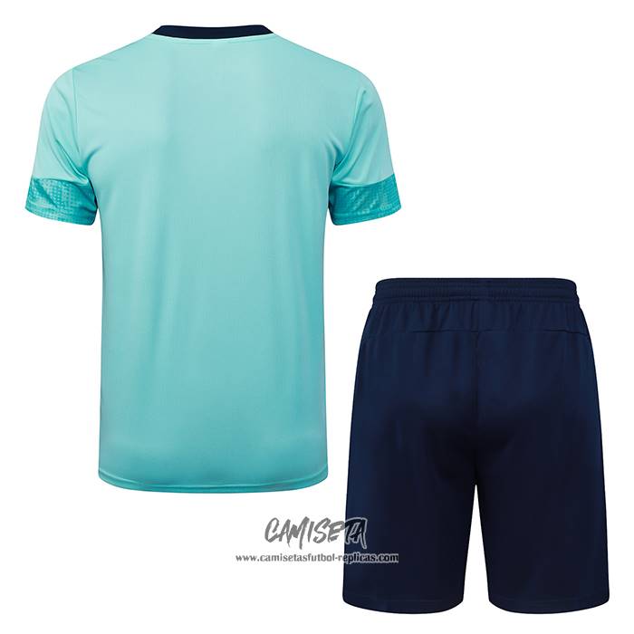 Chandal del Olympique Marsella 2025-2026 Manga Corta Verde - Pantalon Corto